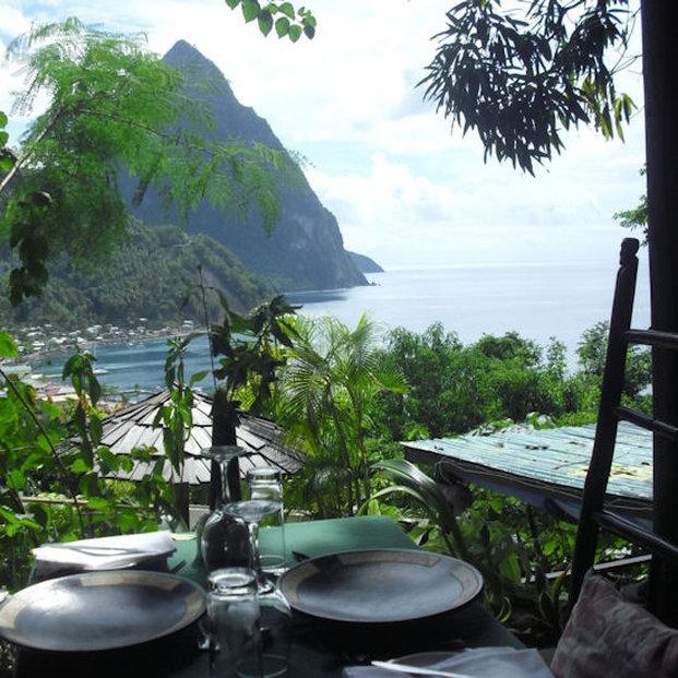 Mago Estate Hotel Soufrière 레스토랑 사진